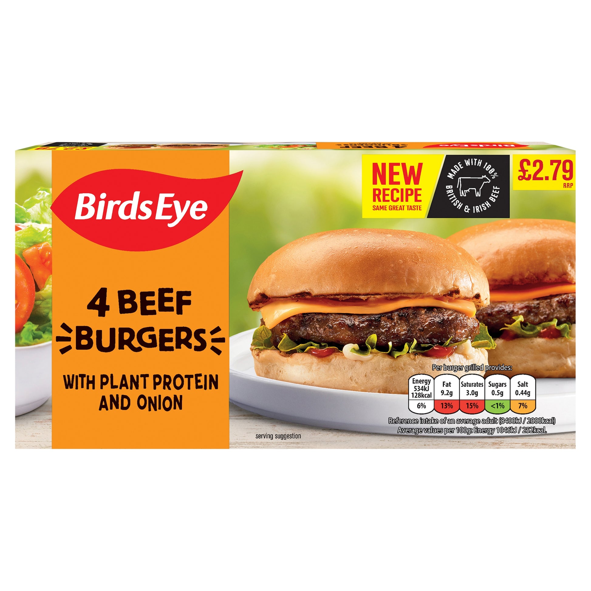 BIRDS EYE 4 ORIGINAL BEEF BURGERS