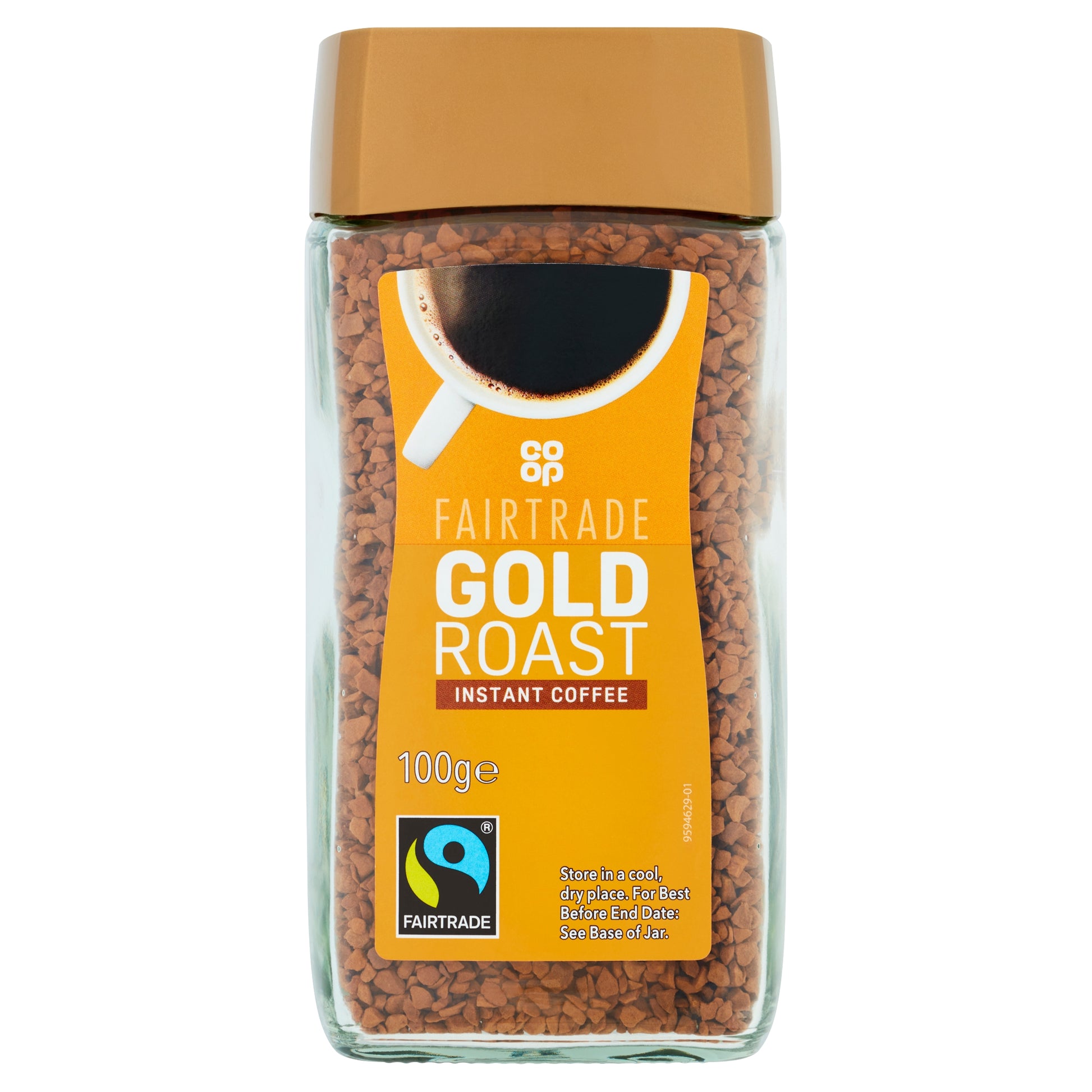 CO OP FAIRTRADE GOLD ROAST COFFEE 100G