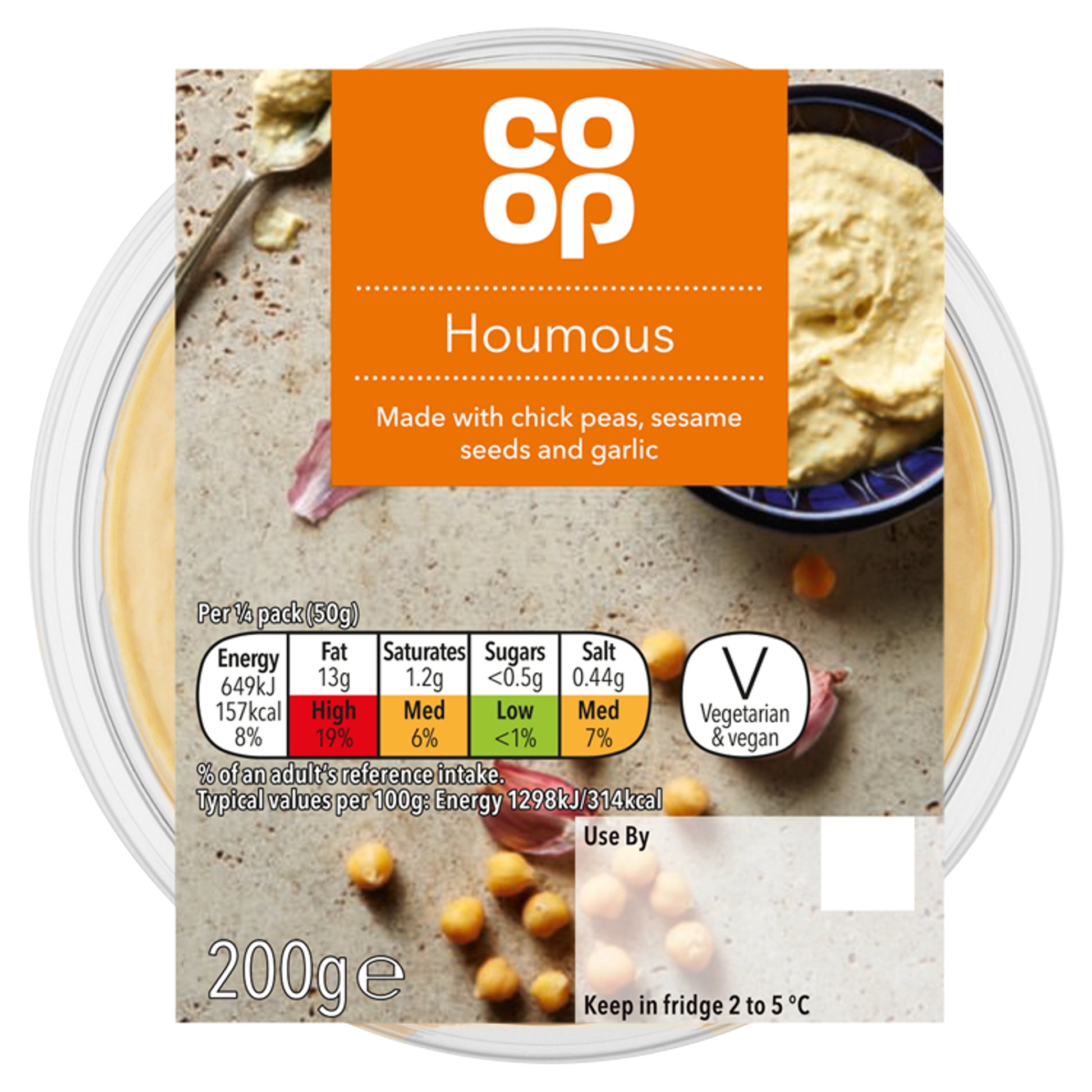 CO OP HOUMOUS DIP 200G