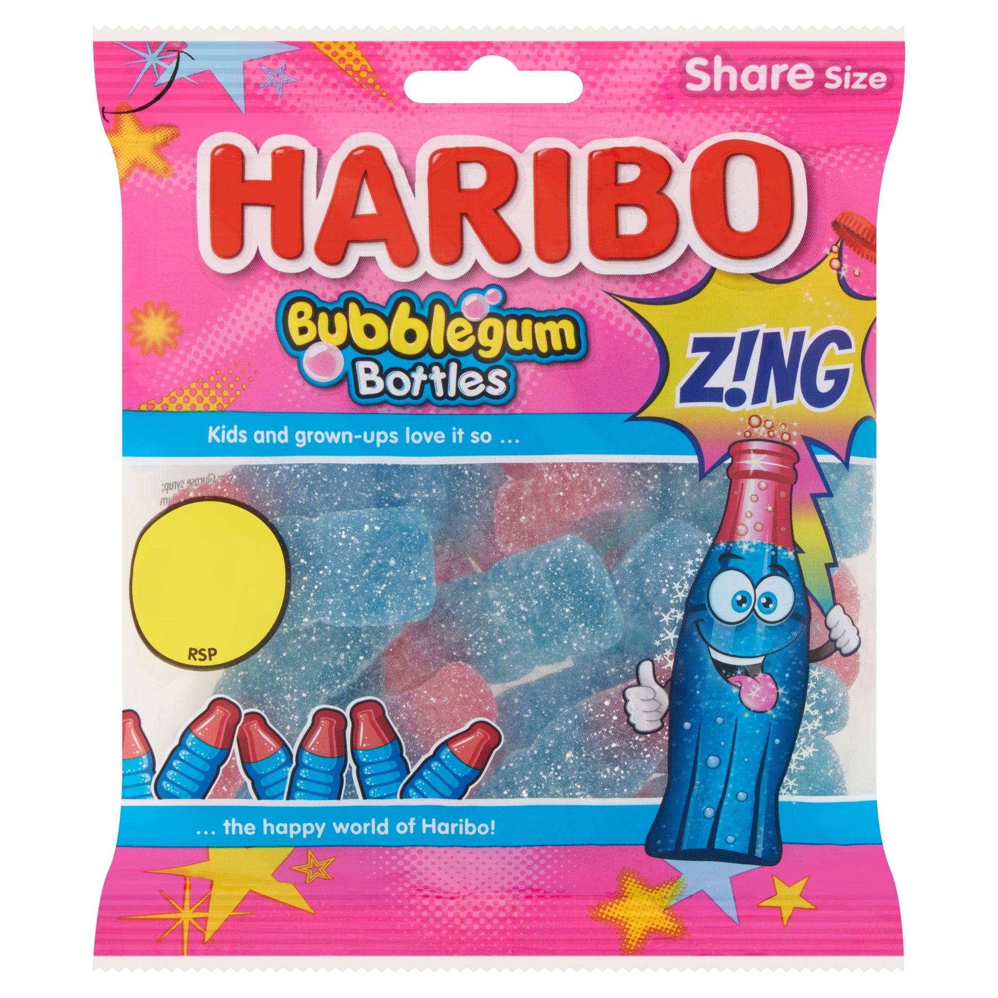 HARIBO BUBBLEGUM BOTTLES