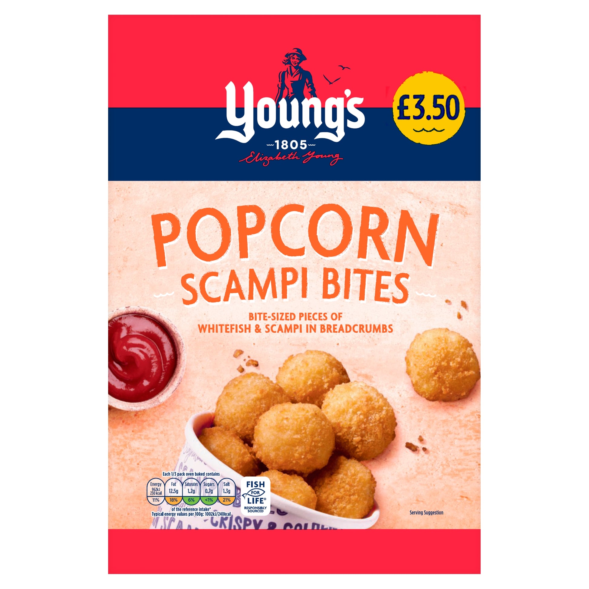 YOUNGS POPCORN SCAMPI BITES