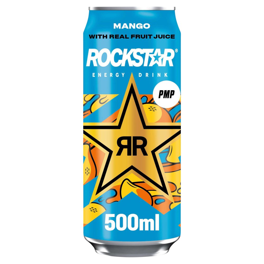 Rockstar Energy Drink Mango with Real Fruit Juice
