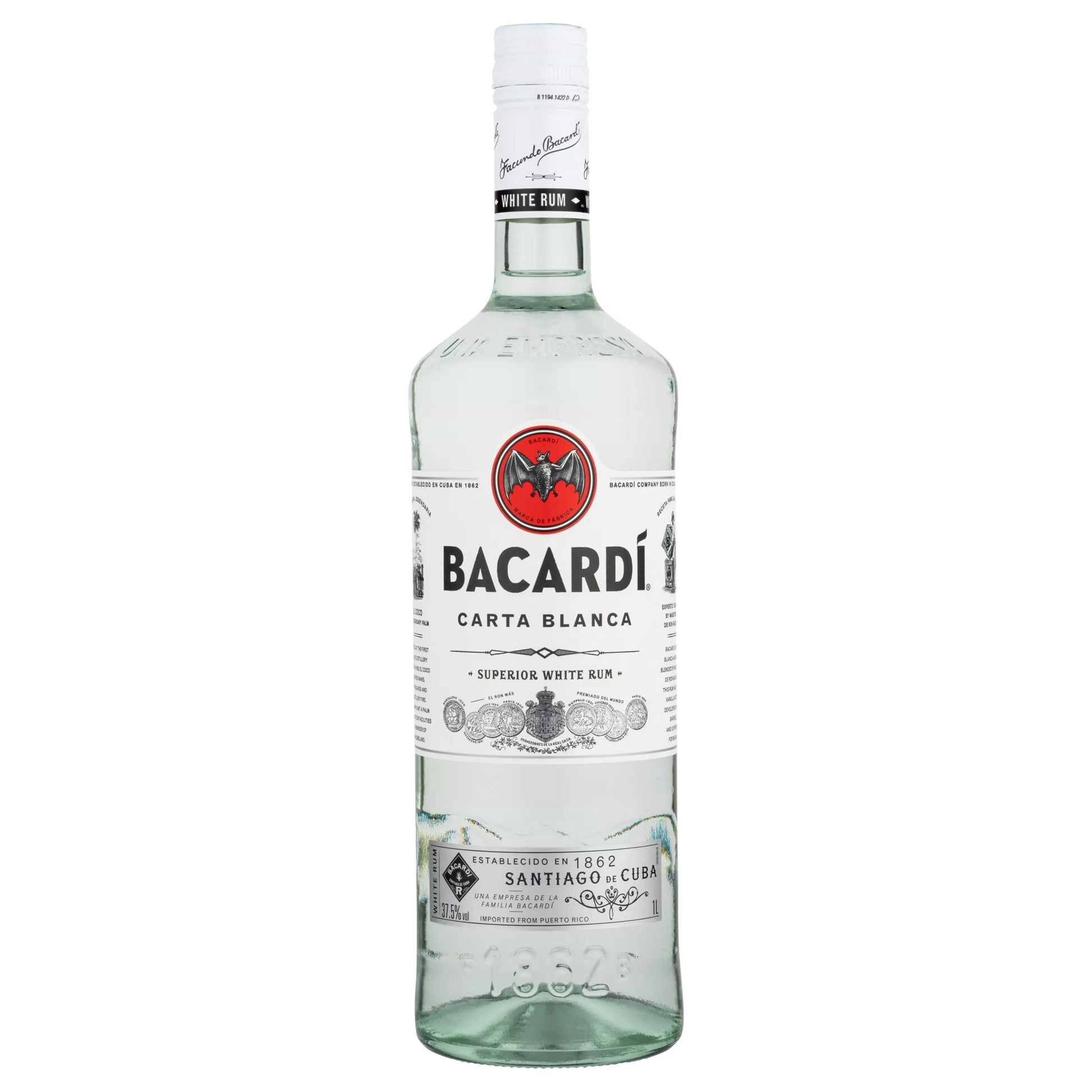BACARDI CARTA BLANCA 37.5%DS