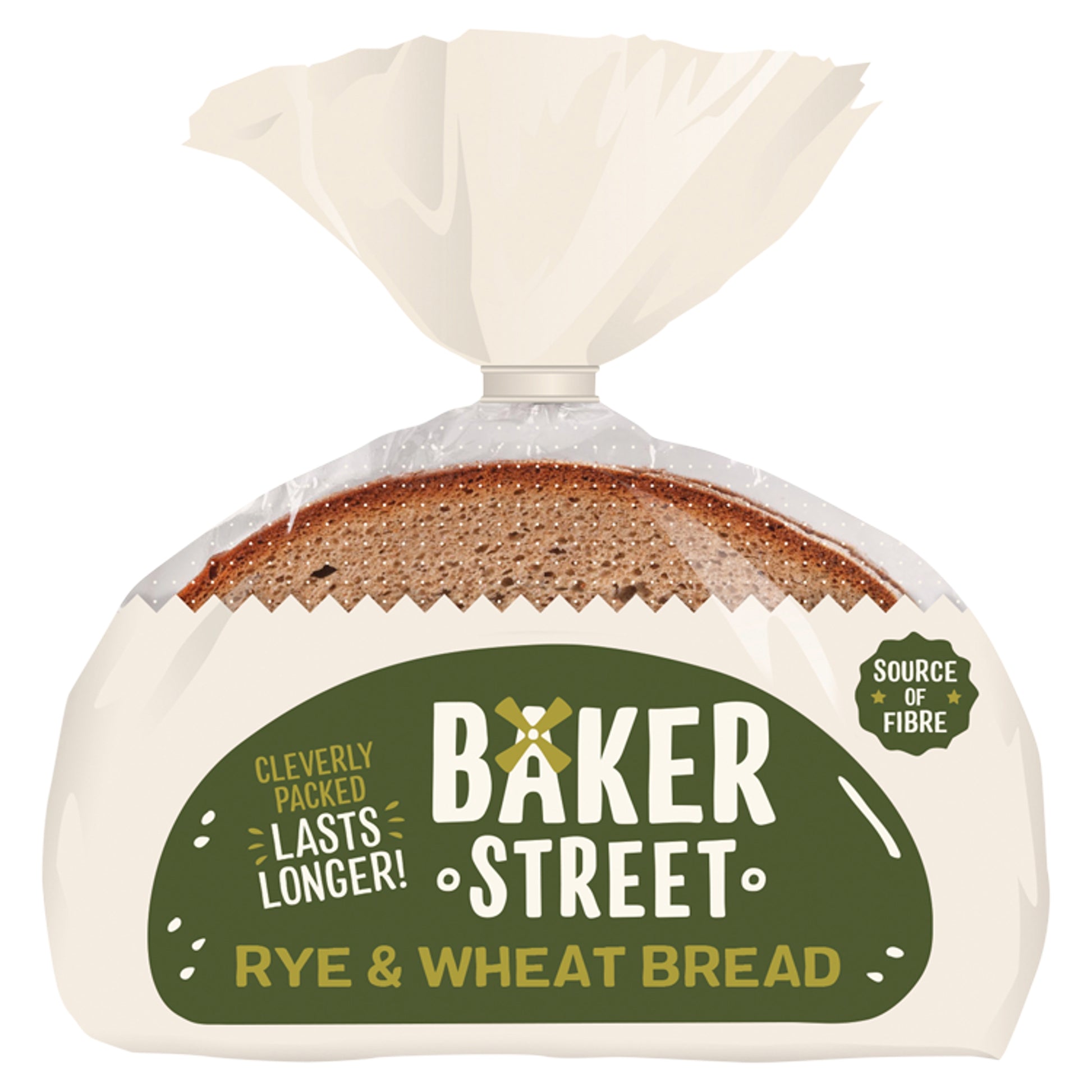 BAKER STREET SLICED RYE WHEAT BREAD