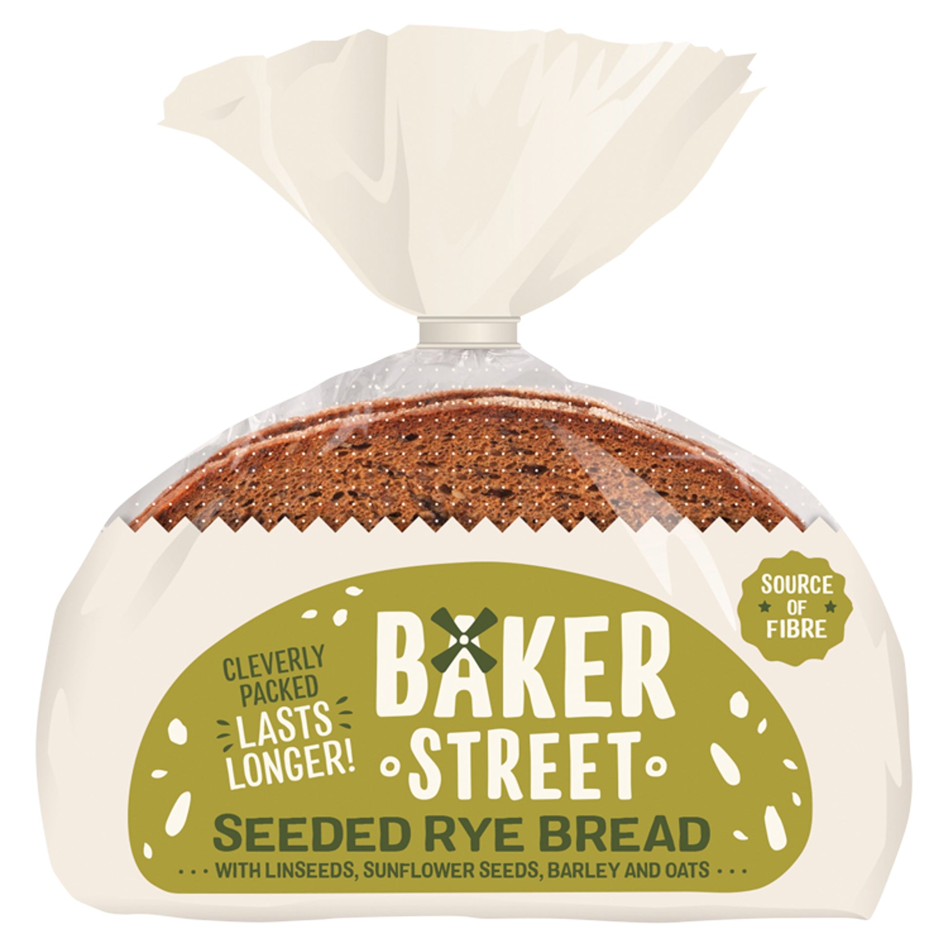 BAKER STREET SLICED SEEDED RYE BREAD