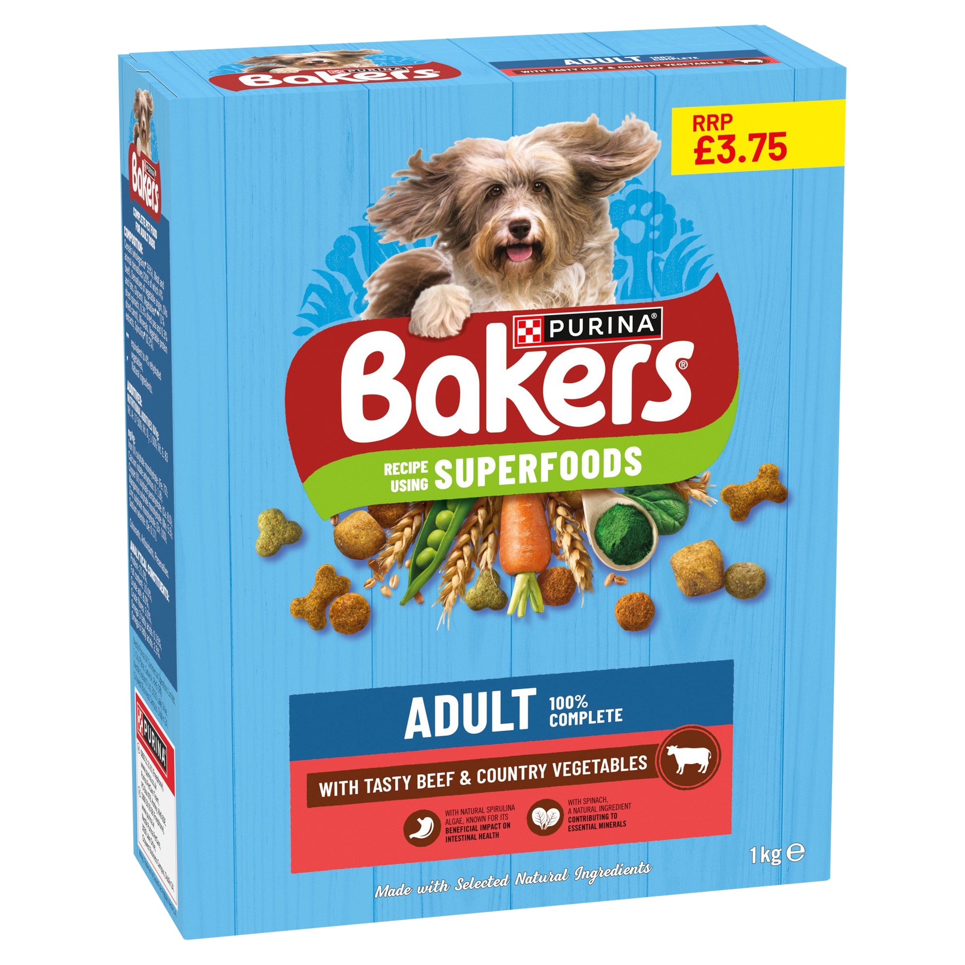 BAKERS ADULT BEEF & VEGETABLE 1KG