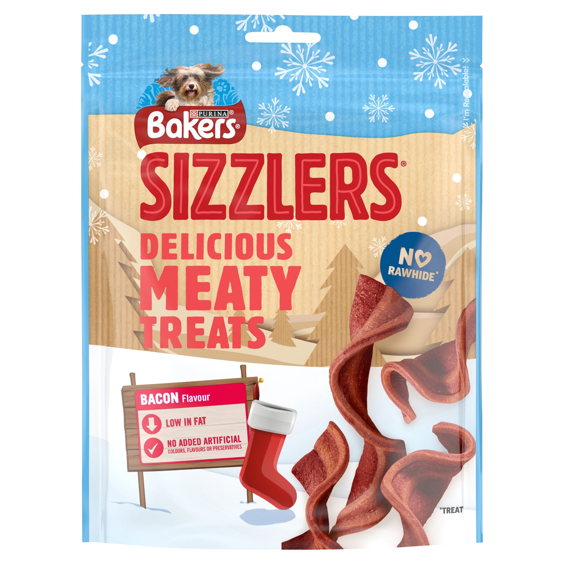 BAKERS DOG TREATS SIZZLERS BACON