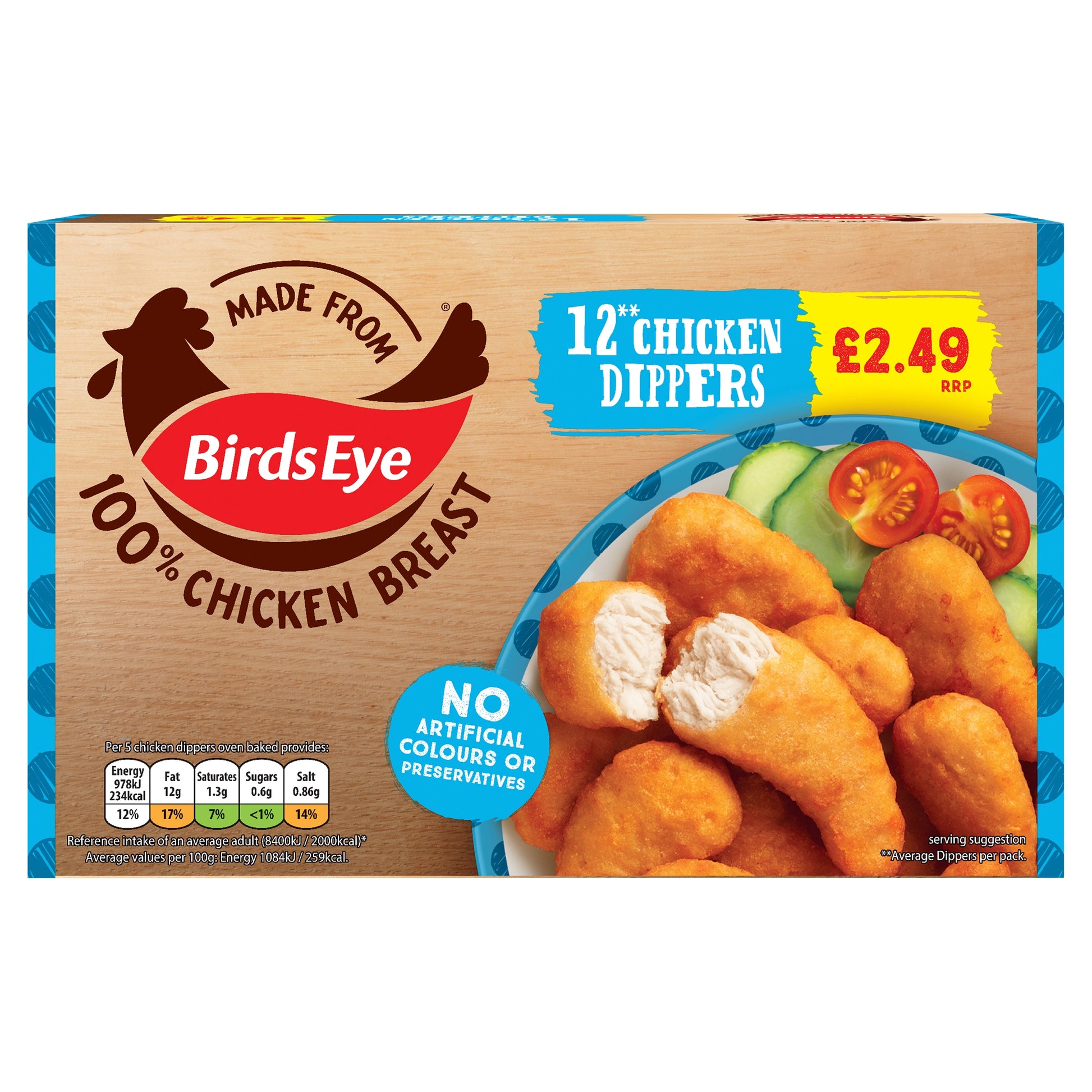 BIRDS EYE 12 CHICKEN DIPPERS