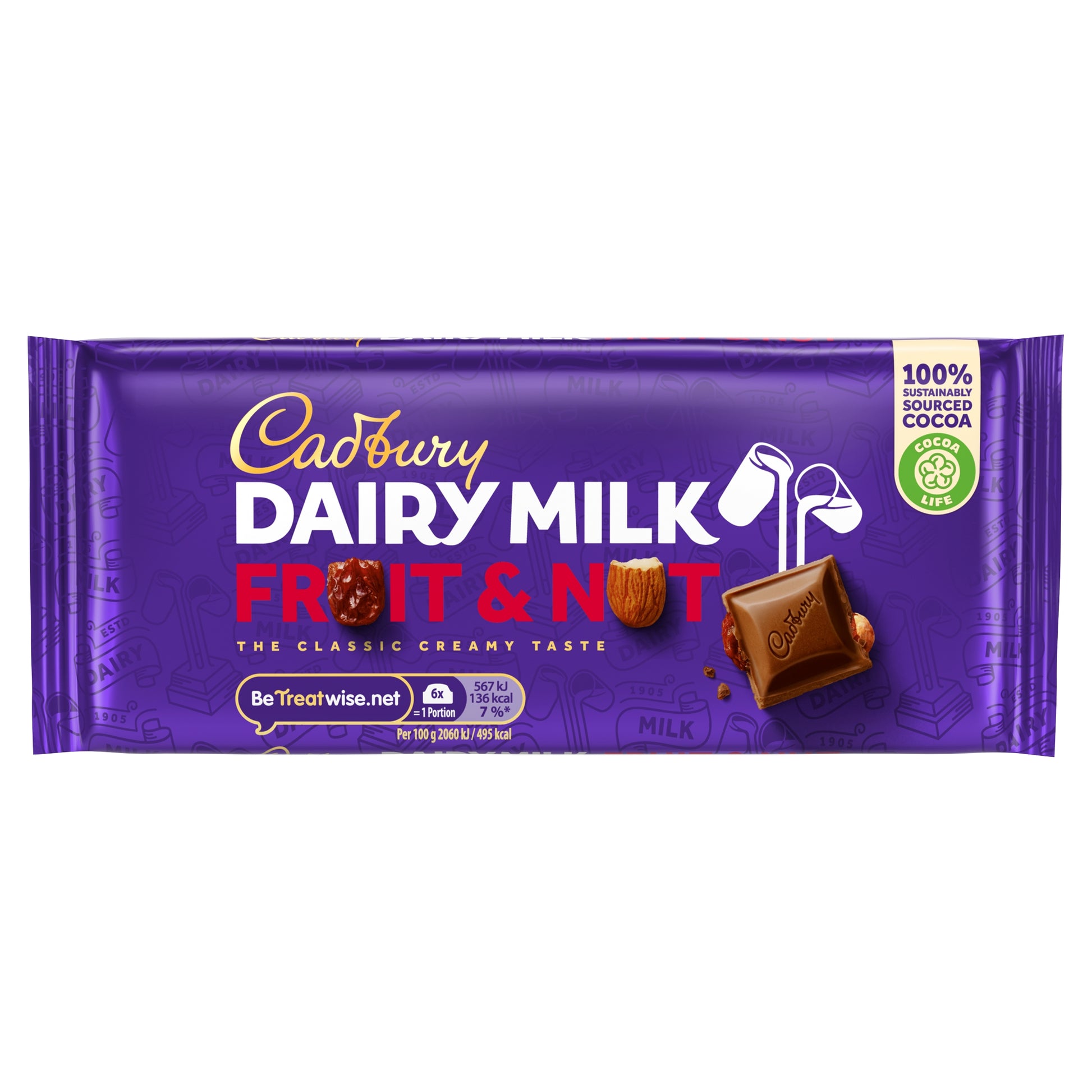 CADBURY DAIRY MILK FRUIT & NUT