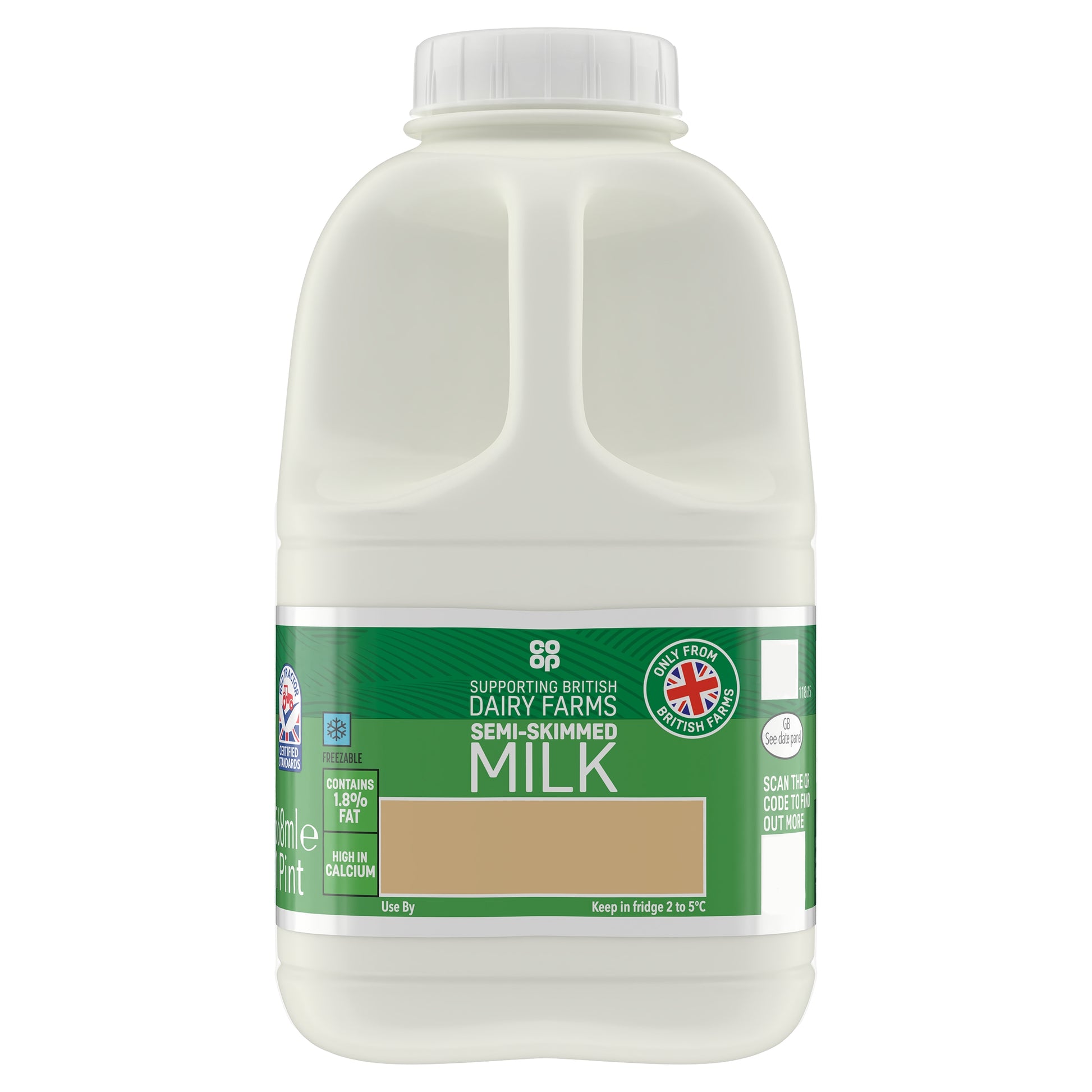CO OP 1PT FRESH SEMI SKIMMED MILK