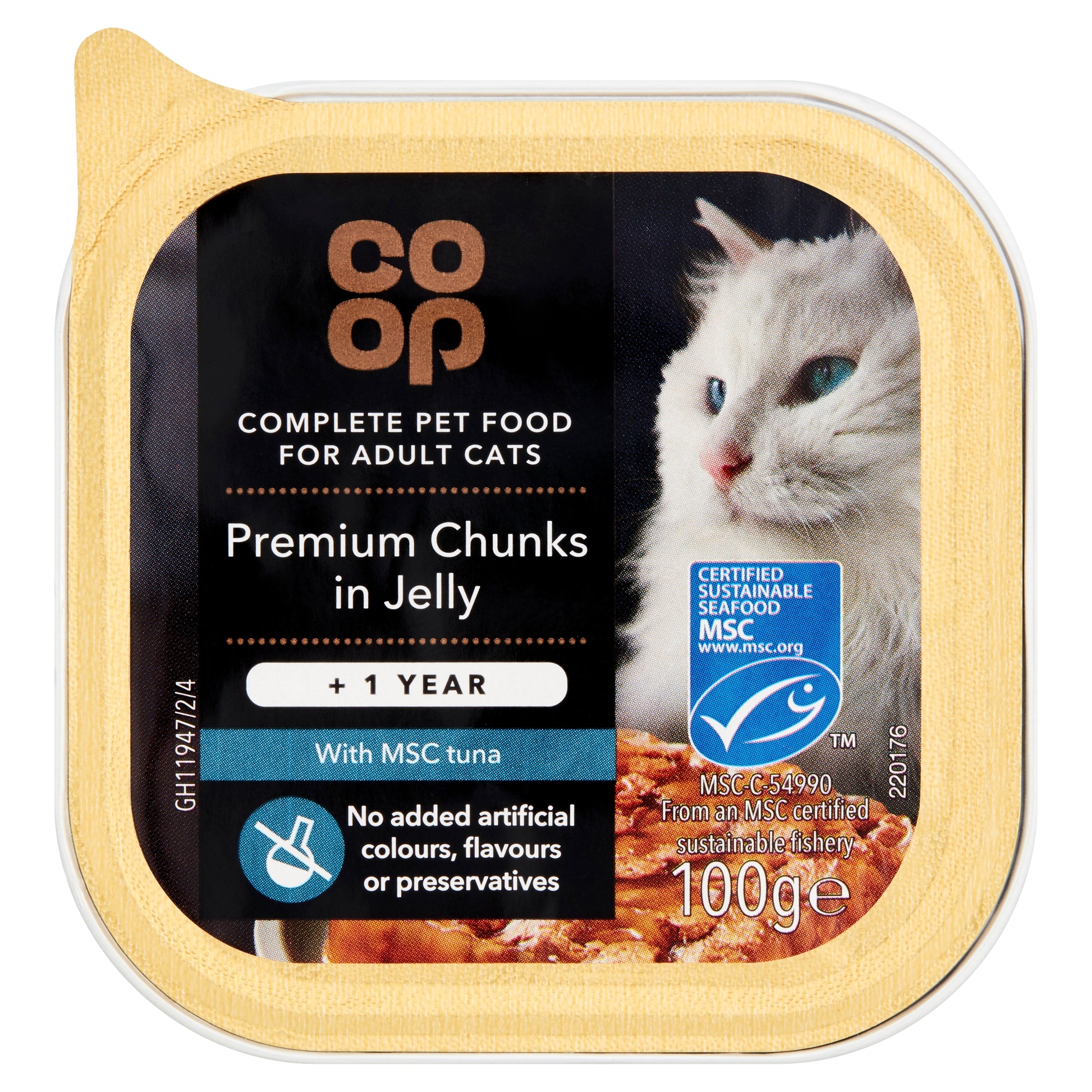 CO OP ADULT CAT PREMIUM CHUNKS IN JELLY WITH TUNA