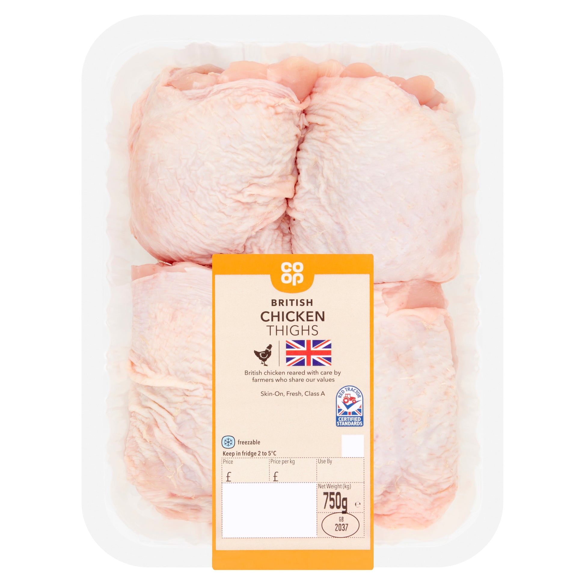 CO OP BRITISH FRESH CHICKEN THIGHS