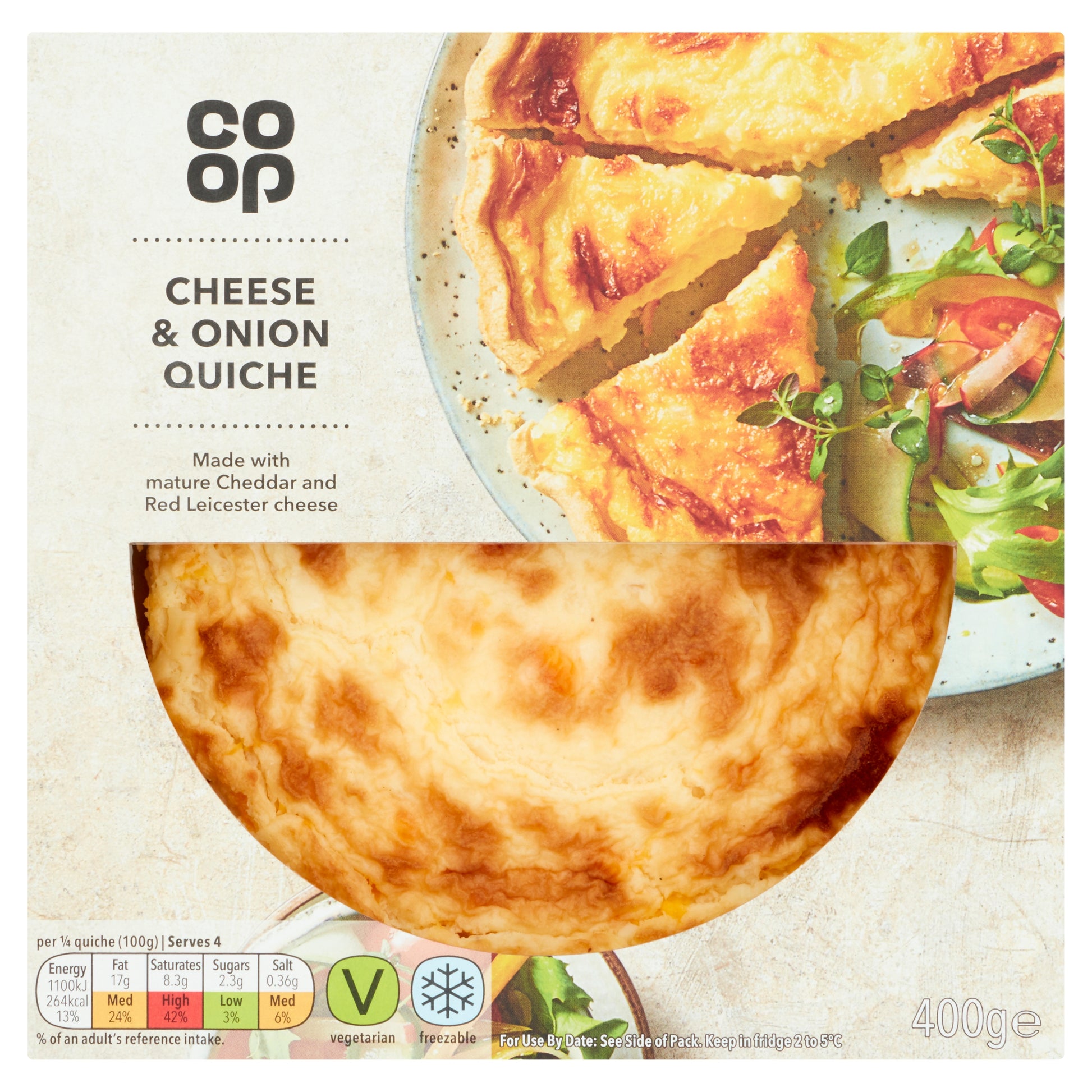 CO OP CHEESE ONION QUICHE