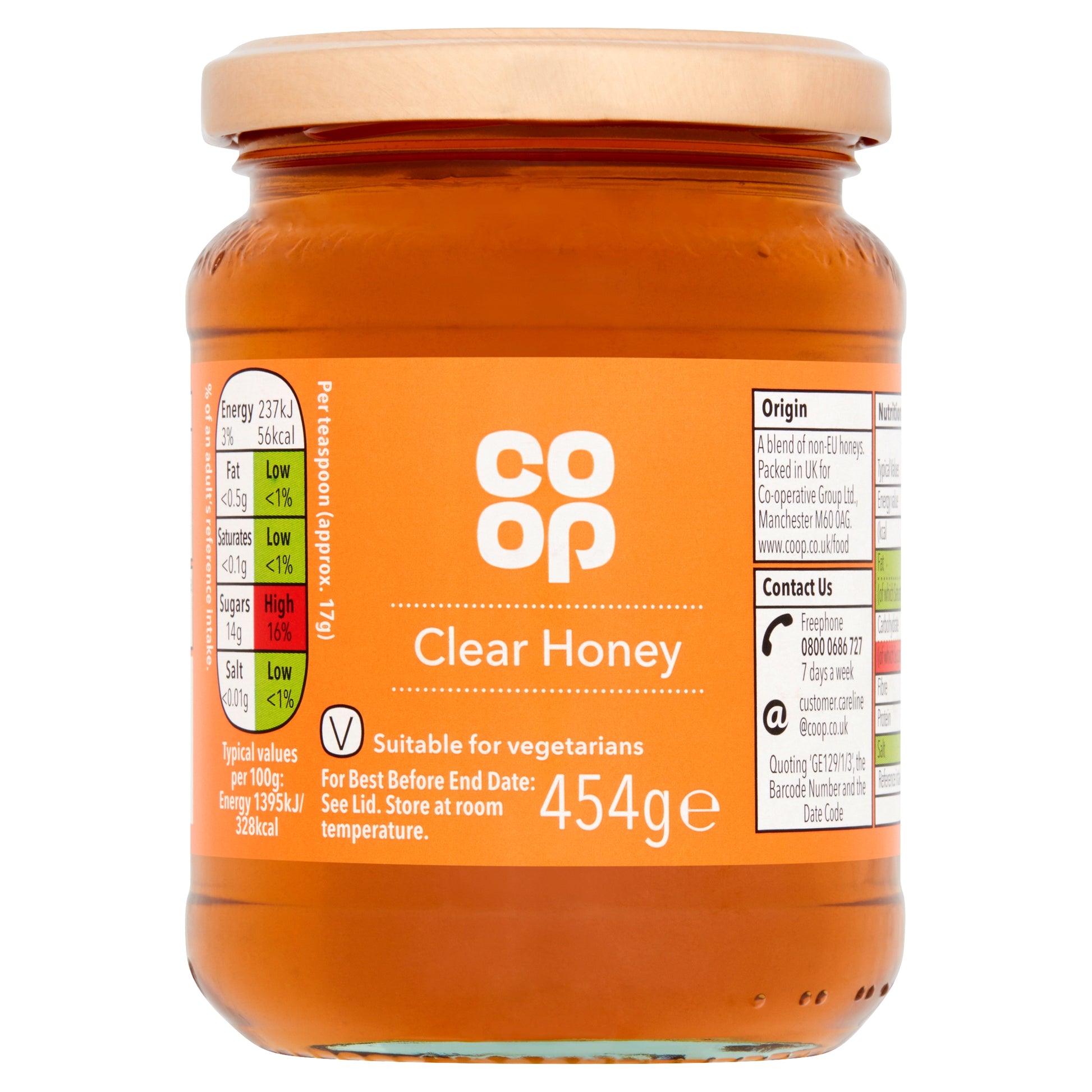 CO OP CLEAR HONEY