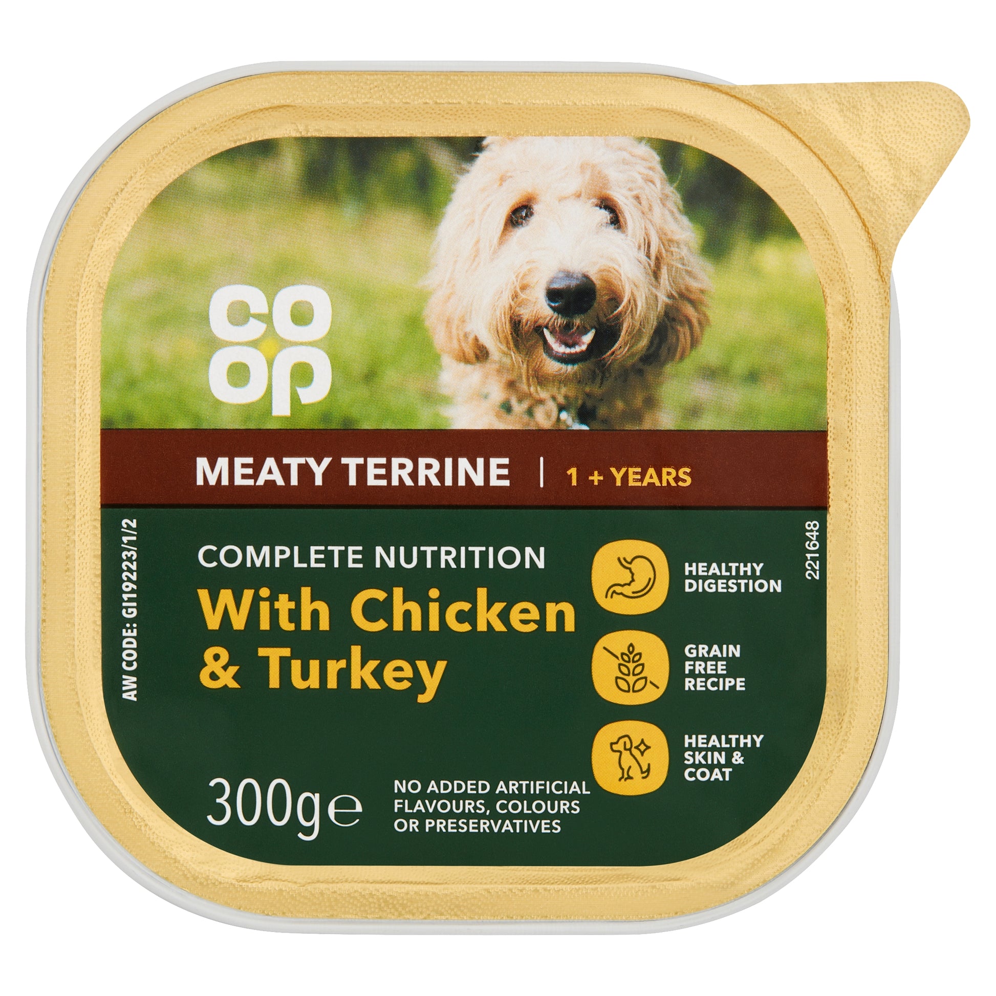 CO OP DOG GOURMET TERRINE TENDER CHICKEN & TURKEY