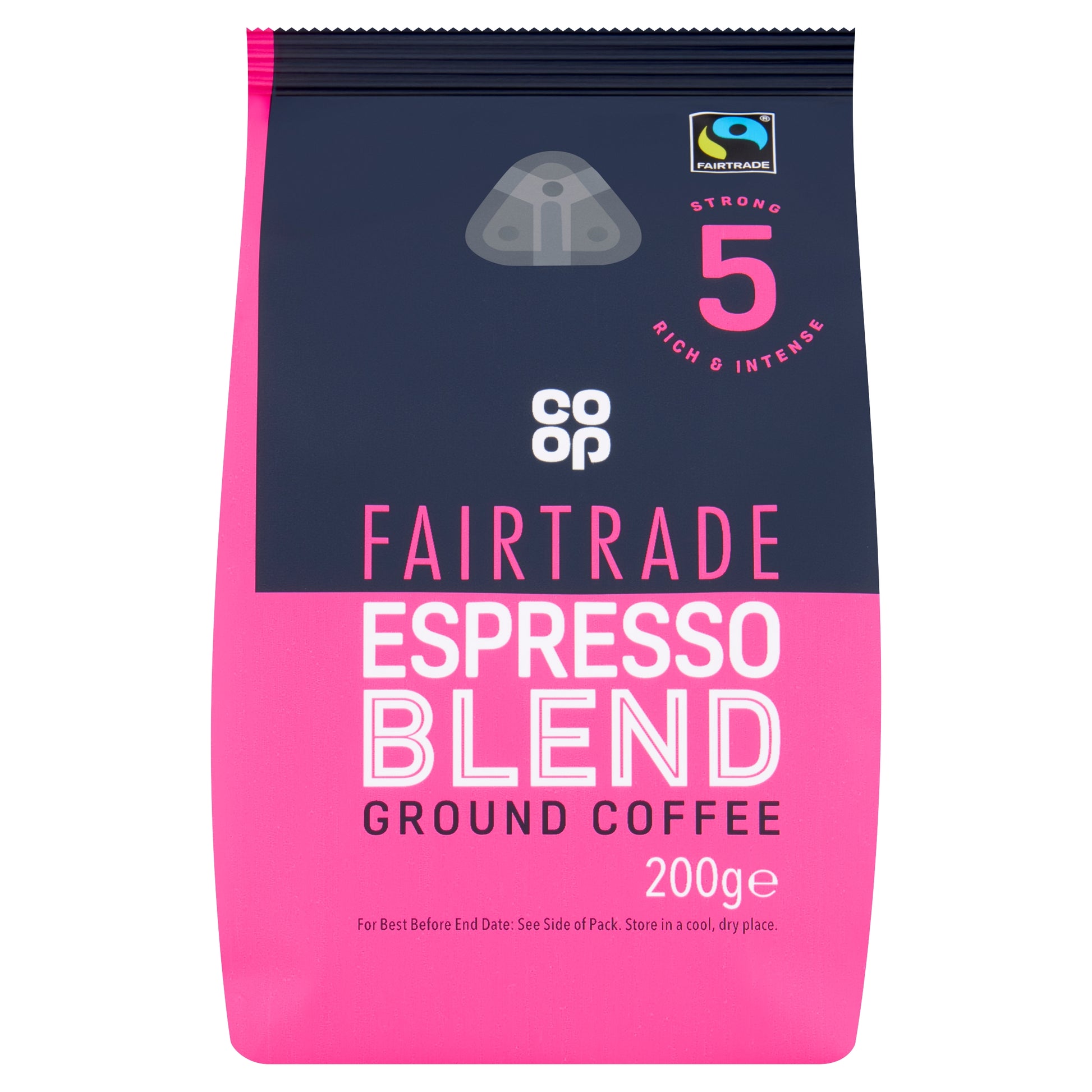CO OP FAIRTRADE EXPRESSO GROUND COFFEE 200G