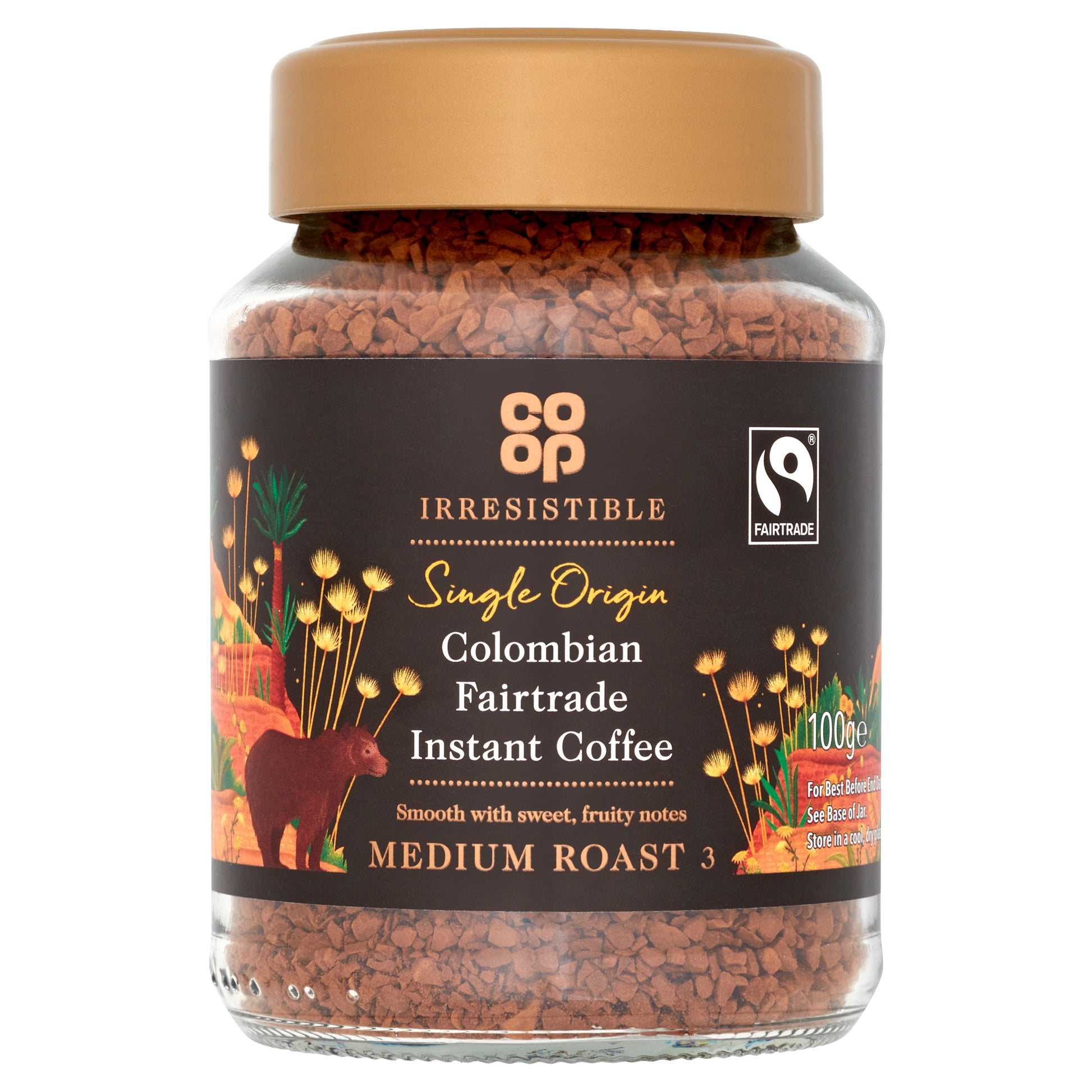 CO OP IRRESISTIBLE  COLOMBIAN INSTANT COFFEE 100G