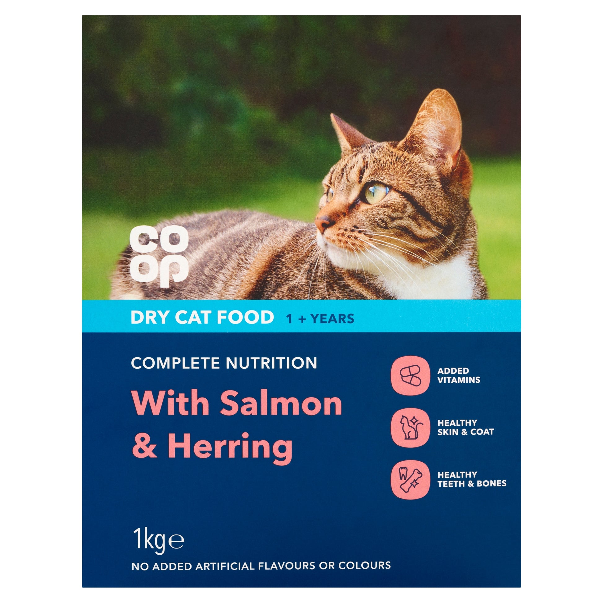 CO OP SALMON SHRIMP HERRING DRY CAT