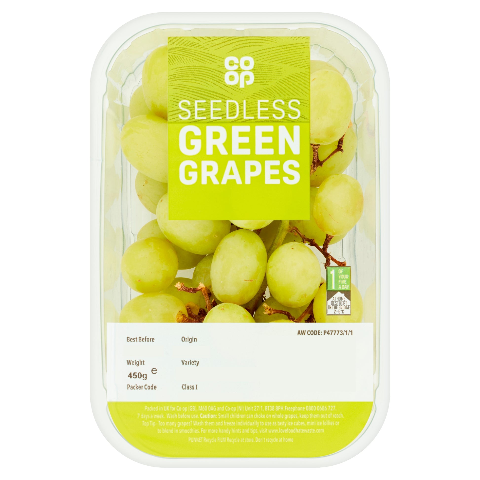 CO OP WHITE SEEDLESS GRAPES