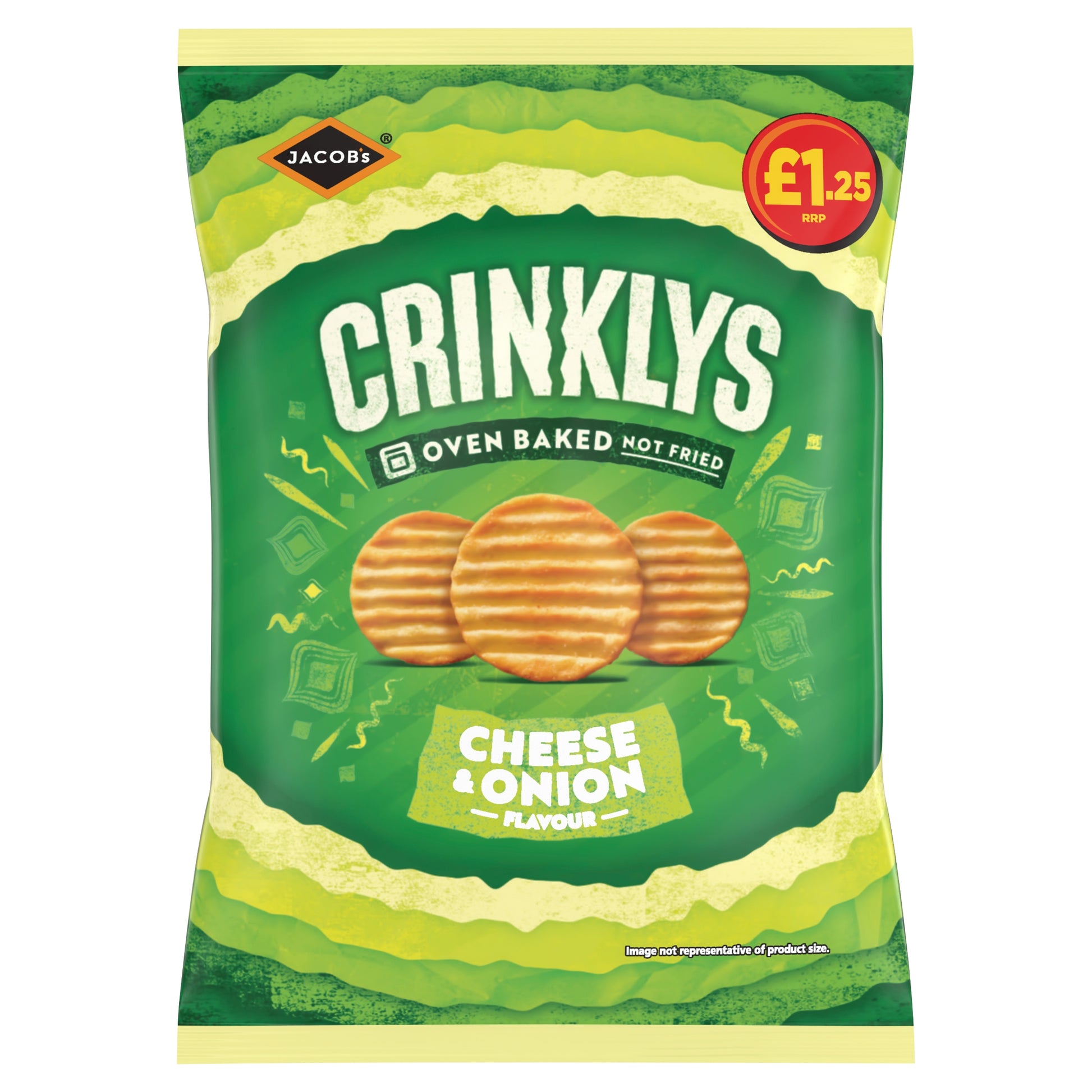 JACOBS CRINKLYS CHEESE & ONION