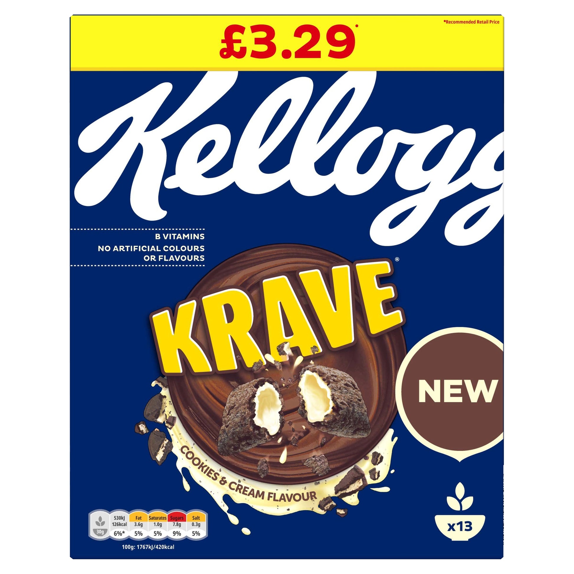 KELLOGGS KRAVE COOKIES & CREAM