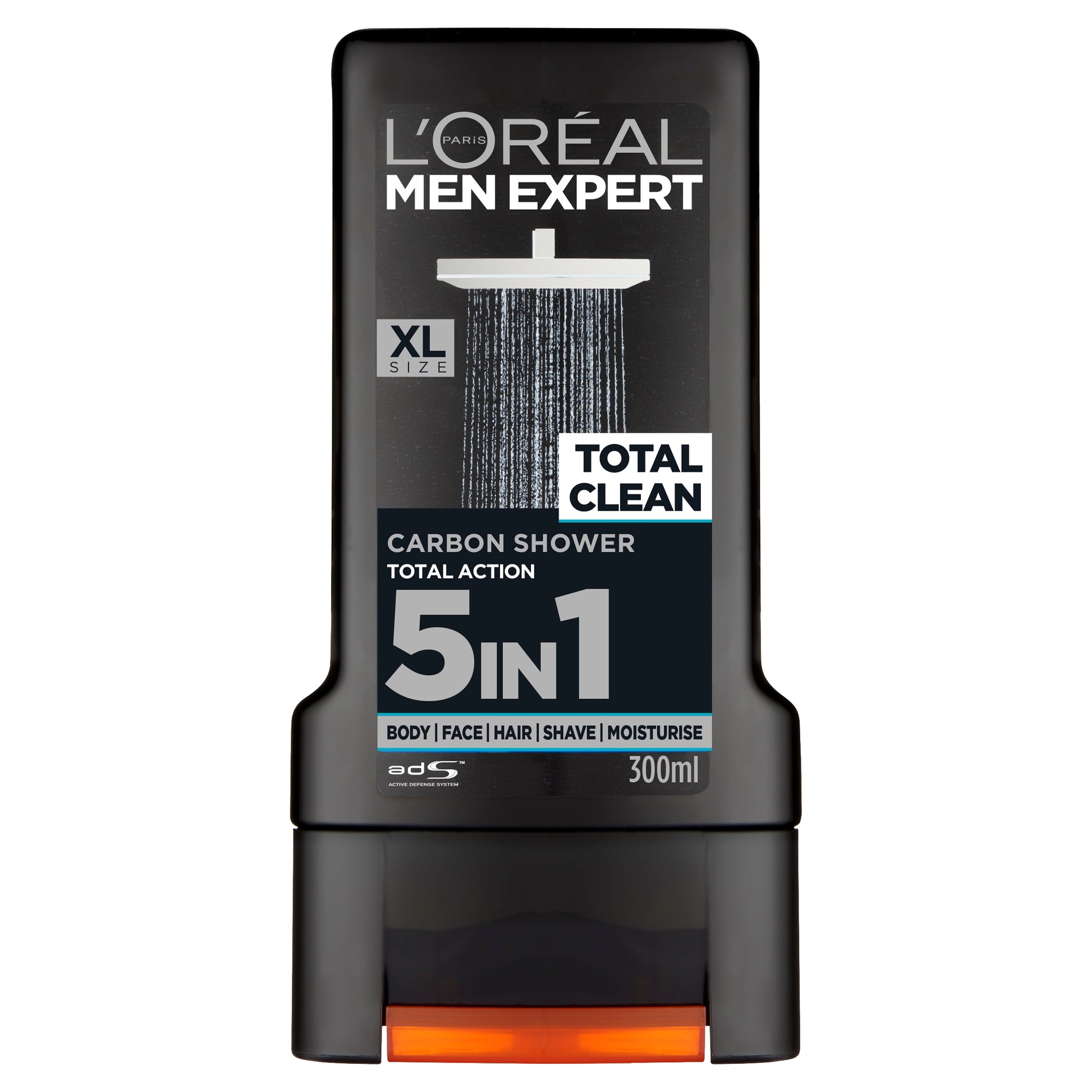 LOREAL SHOWERGEL MEN TOTAL CLEAN 5IN1 CARBON