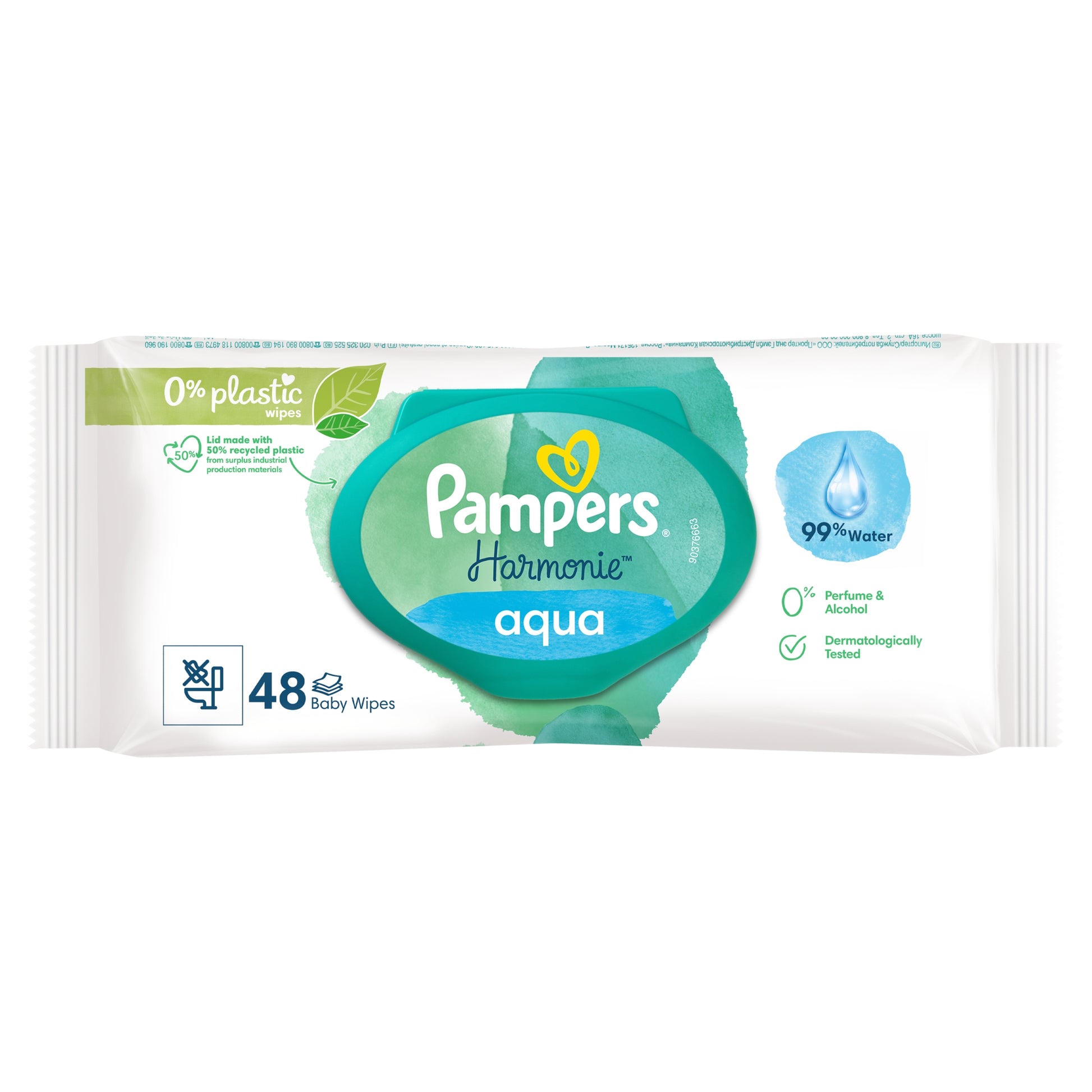 PAMPERS AQUA BABY WIPES PLASTIC FREE