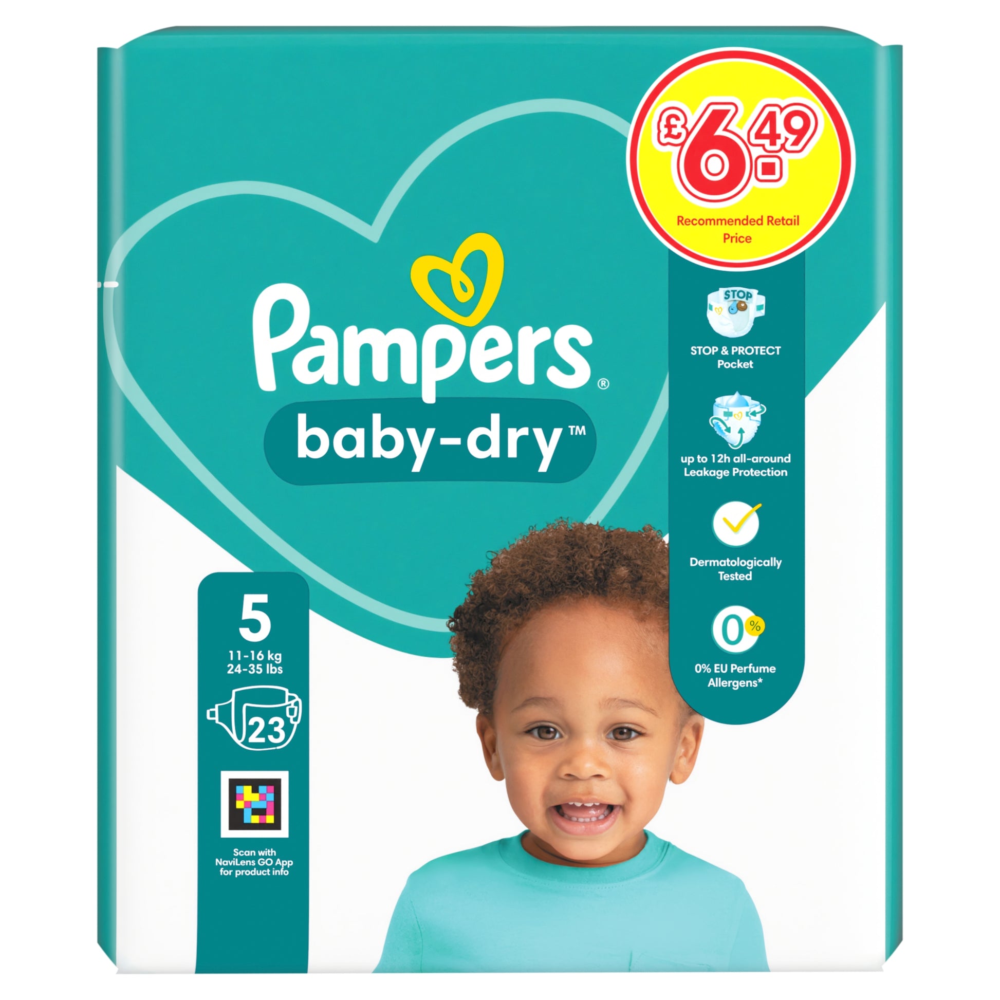 PAMPERS BABY DRY SIZE 5