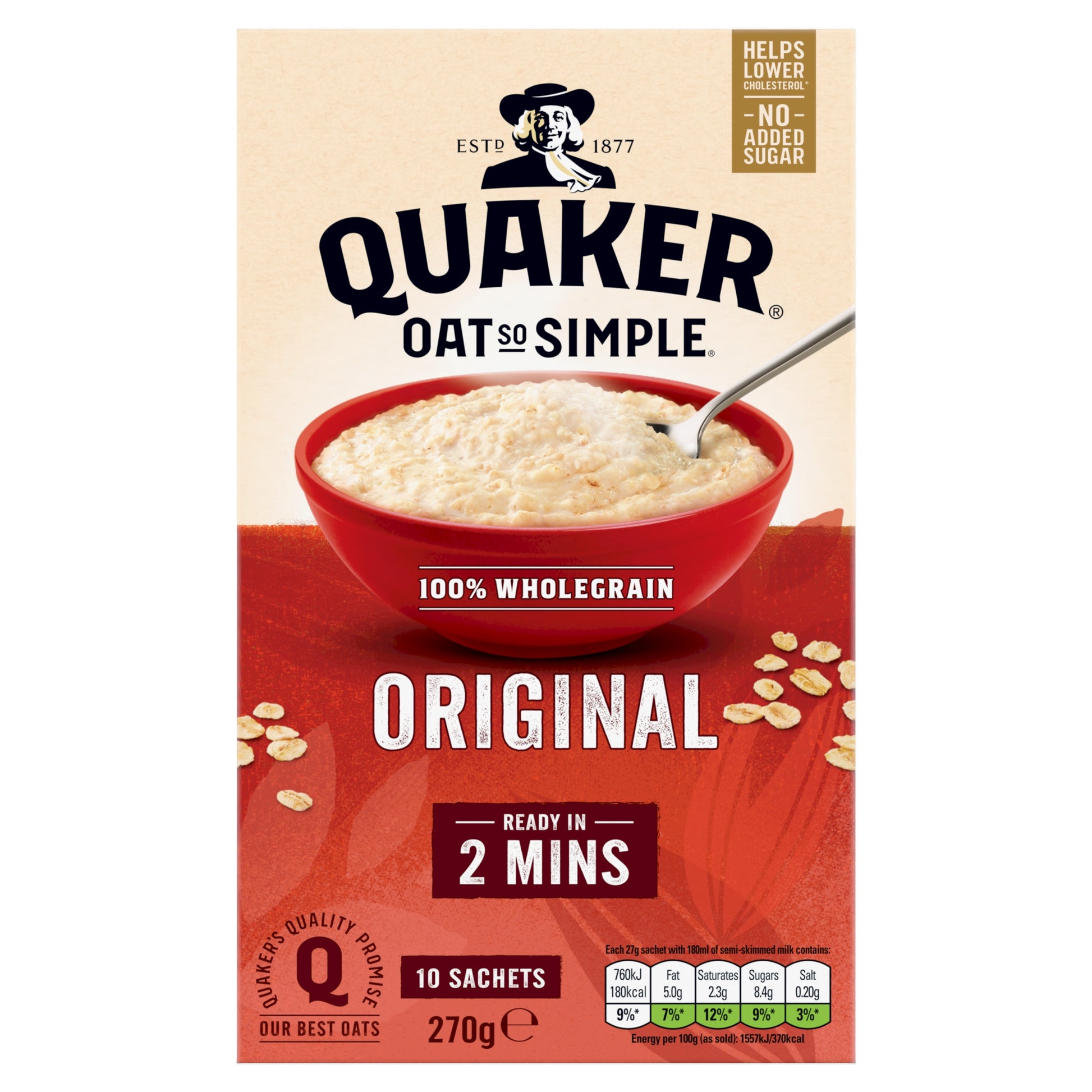 QUAKER OAT SO SIMPLE ORIGINAL SACHETS