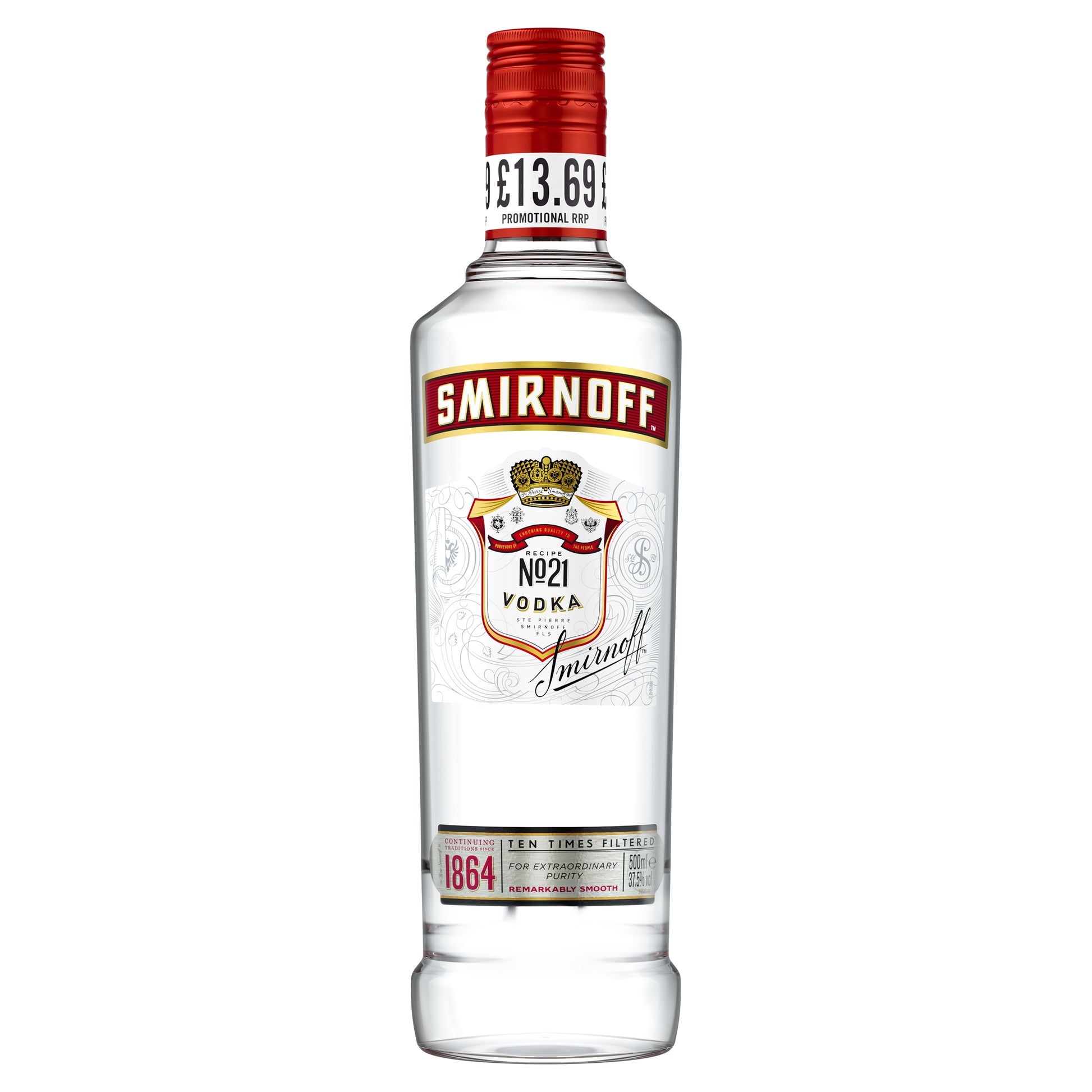 SMIRNOFF DST RED LABEL VODKA