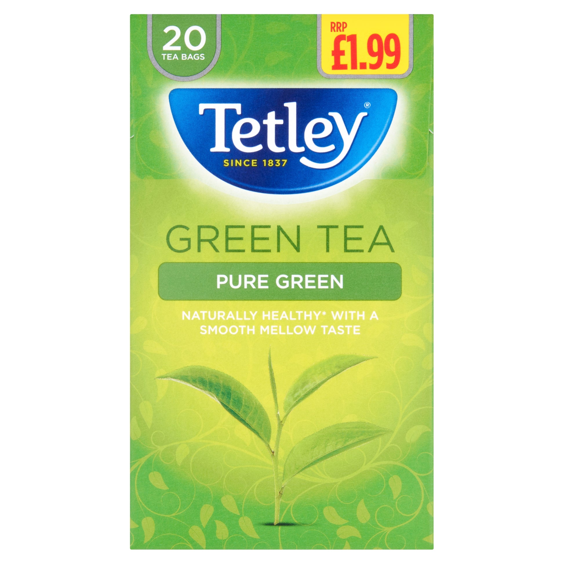 TETLEY GREEN PURE TEA BAGS PM 20S