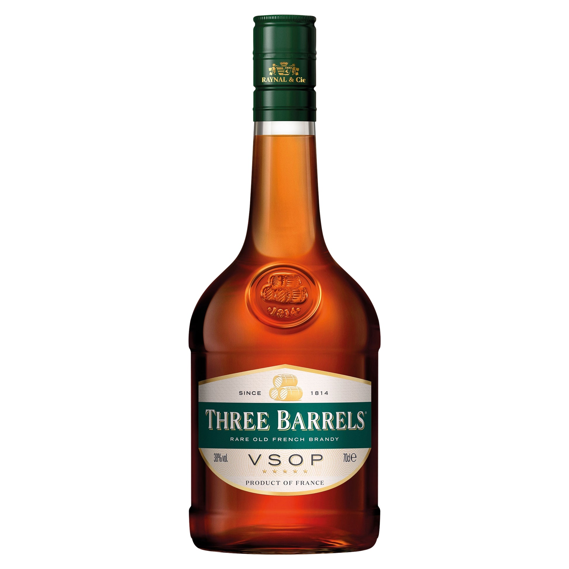 THREE BARRELS VSOP 38% DST